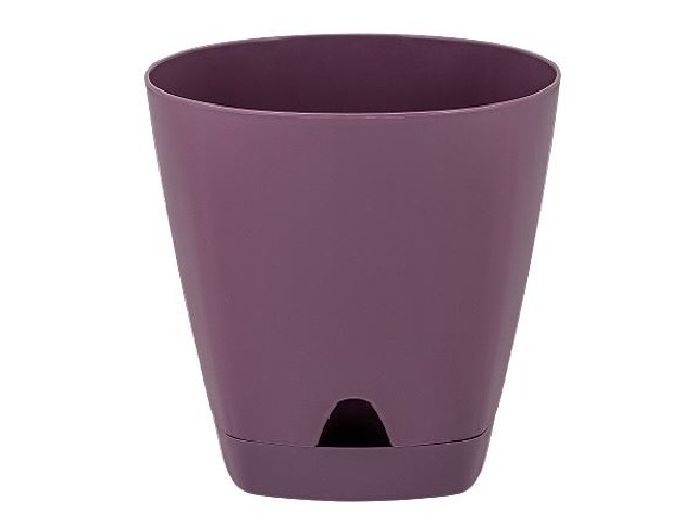 Горшок для цветов AMSTERDAM d110 с прикорневым поливом 0,65 л  Морозная слива 6198/12